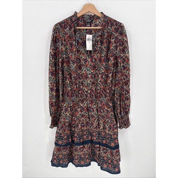Lauren Ralph Lauren Dresses & Skirts - Lauren Ralph Lauren Womens Pre Fall Floral Drop Waist Dress Size 14 Boho Comfort